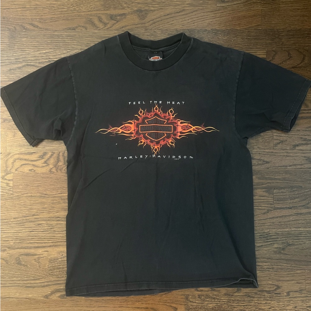 Harley-Davidson Black Tee with Fiery Graphic